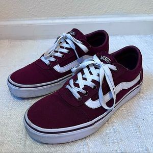 Old Skool Burgundy Vans